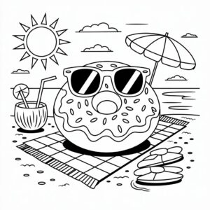 ciambella da colorare