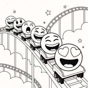 disegni emoji da stampare e colorare