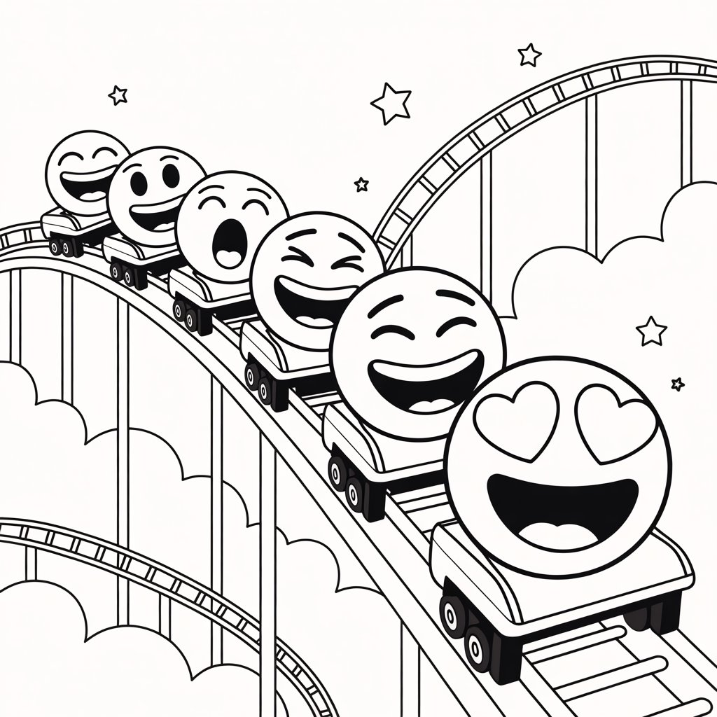 disegni emoji da stampare e colorare