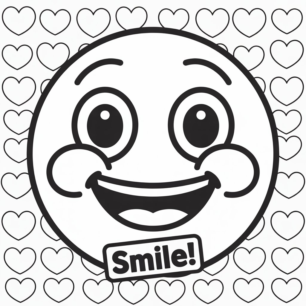 disegni emoji da stampare e colorare