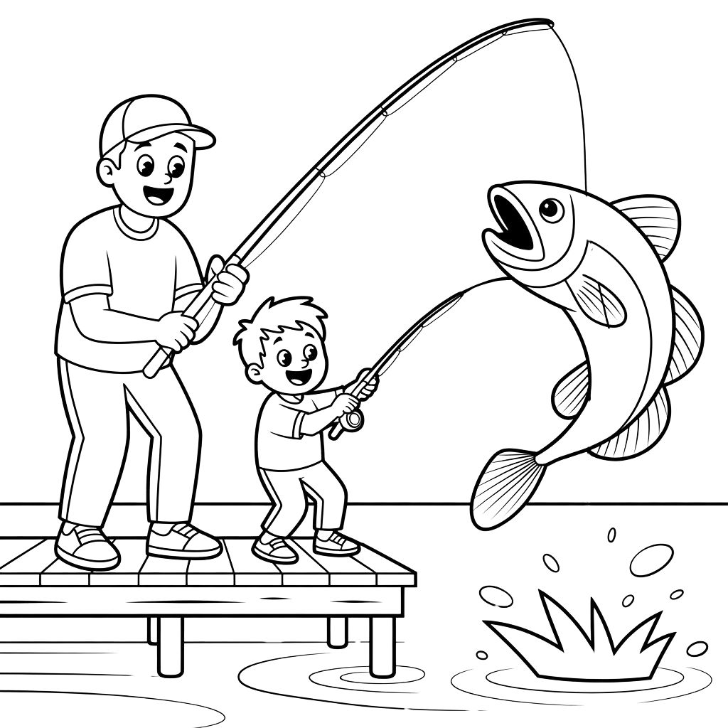 disegno festa del papà da colorare