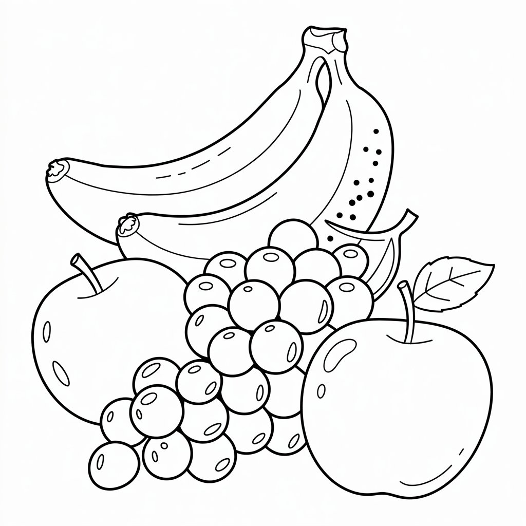frutta da disegnare