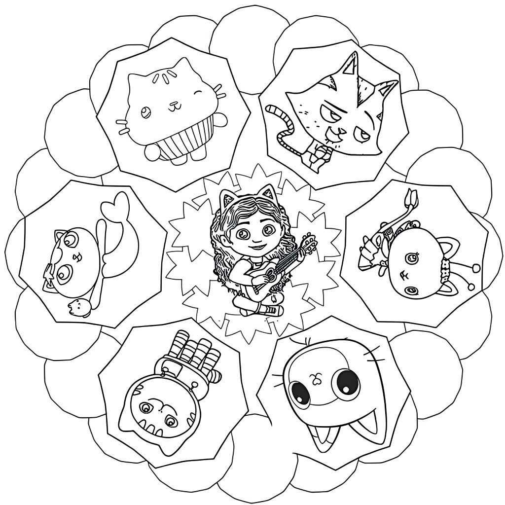 personaggi gabby da colorare