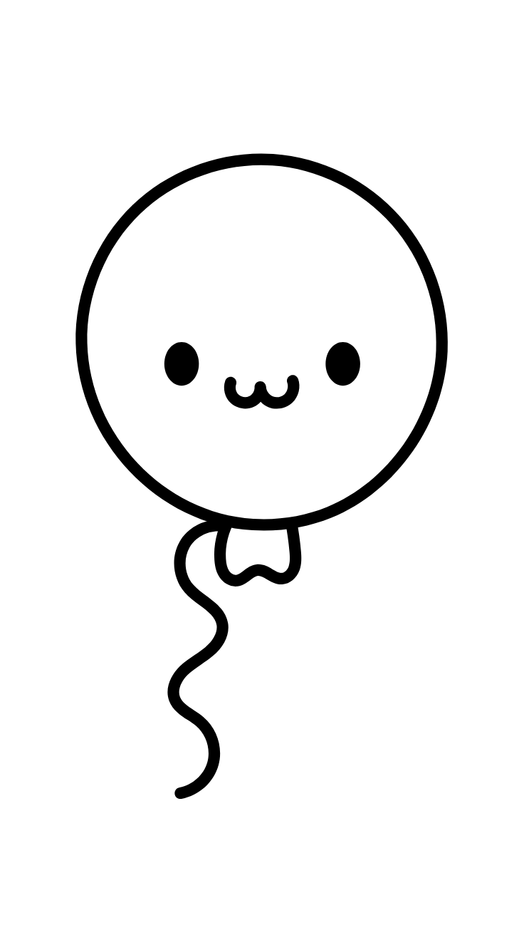 disegno palloncino da colorare