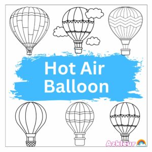 Mongolfiera da Colorare