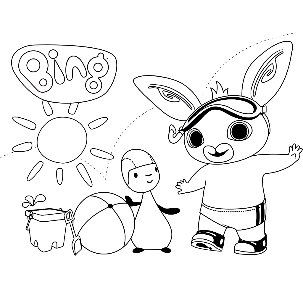 bing da colorare e stampare