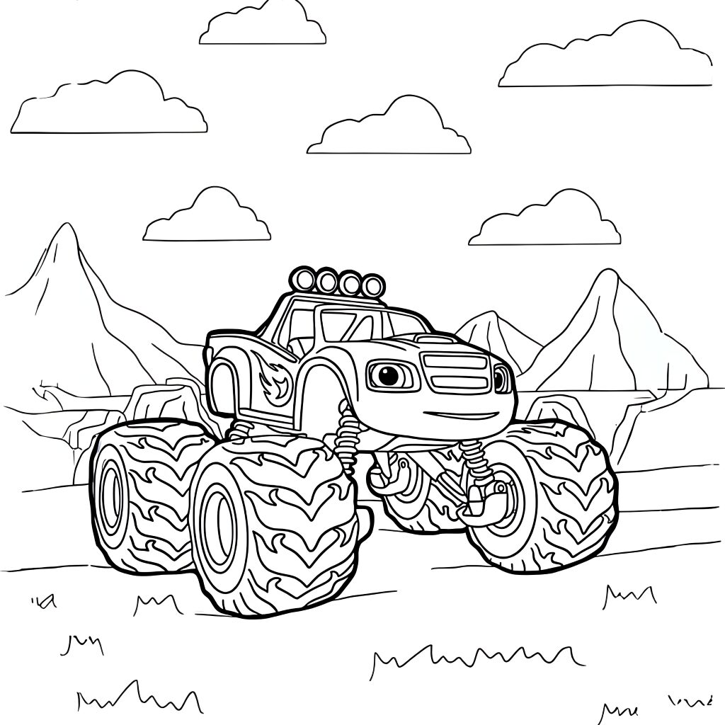 blaze disegno colorato