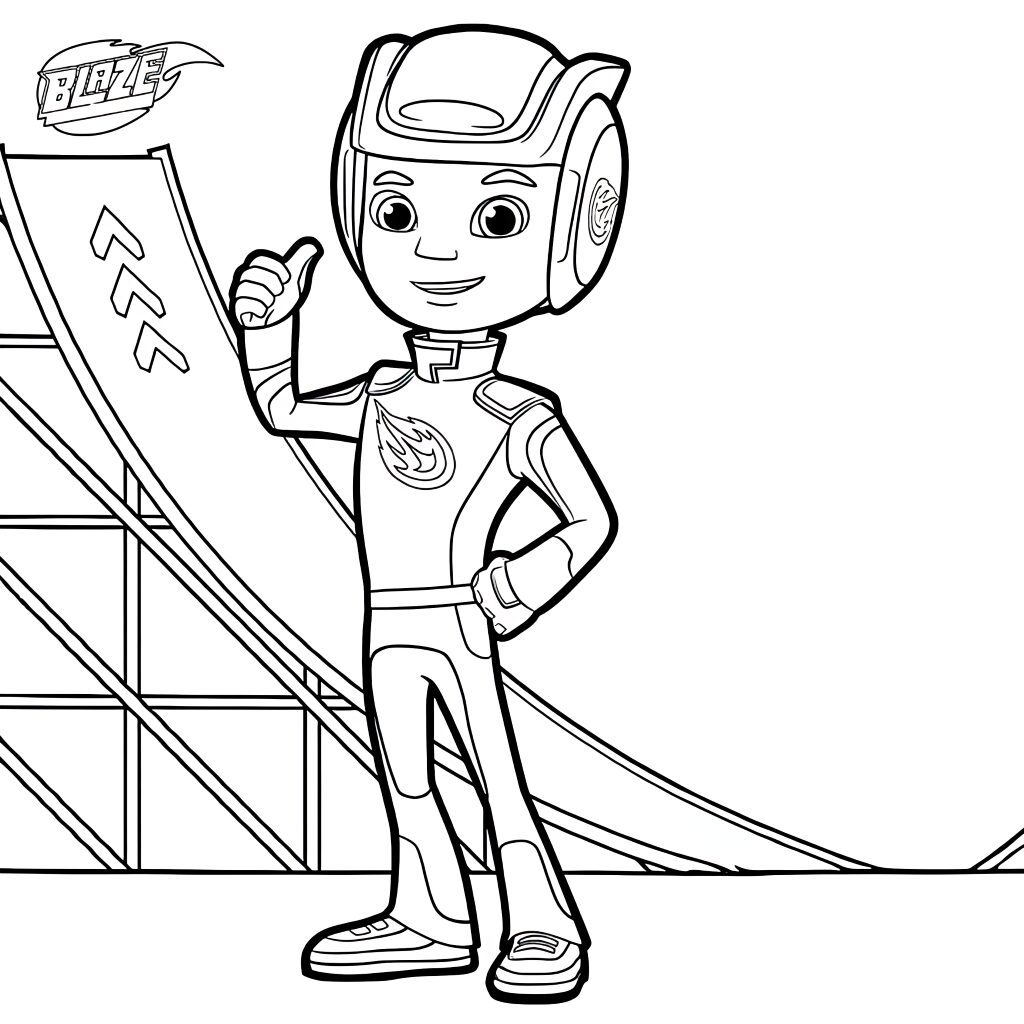 blaze disegno colorato