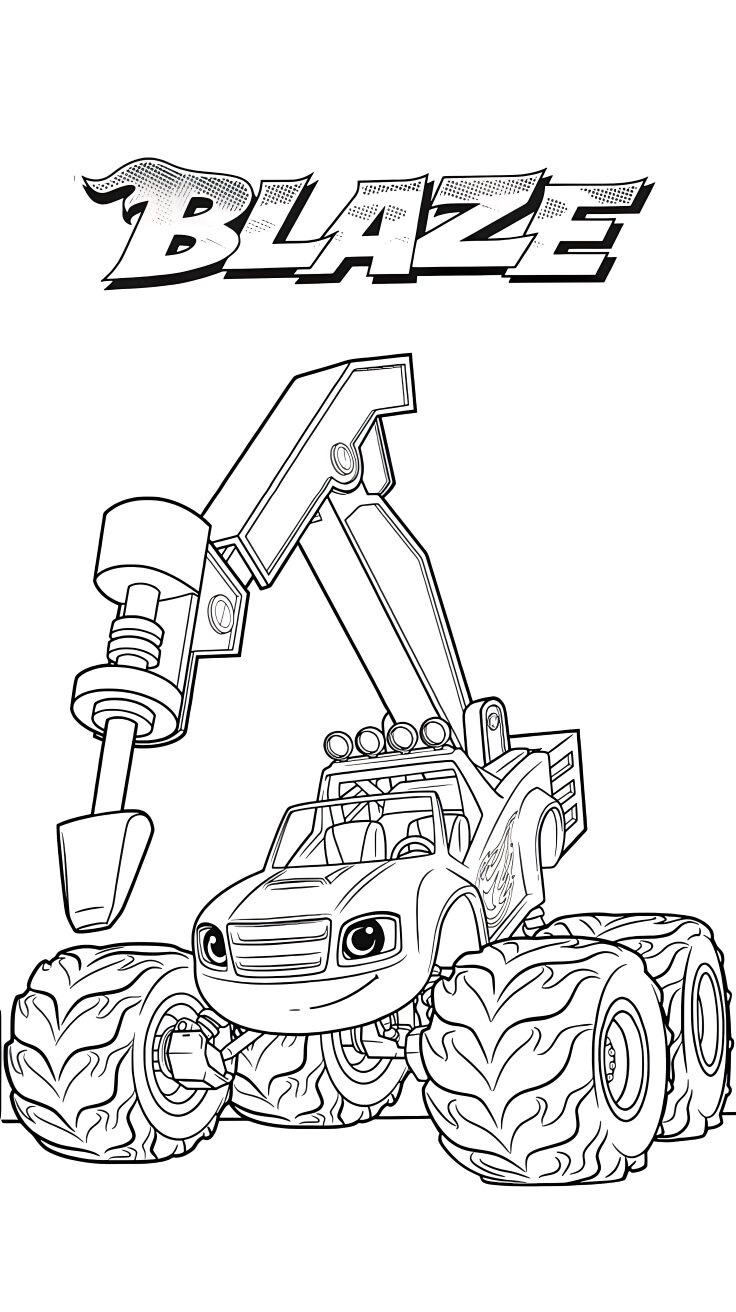 disegni da colorare blaze