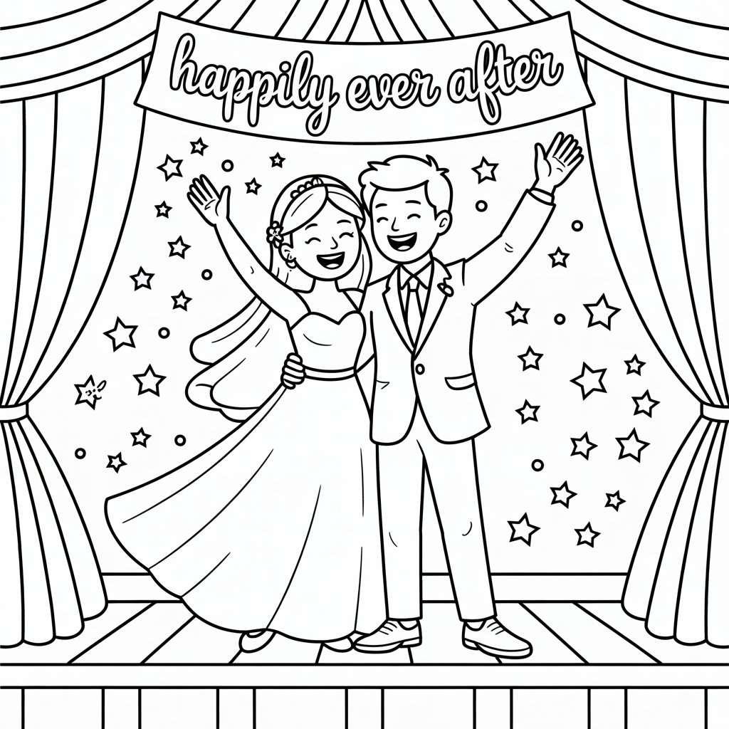 disegno sposi facile