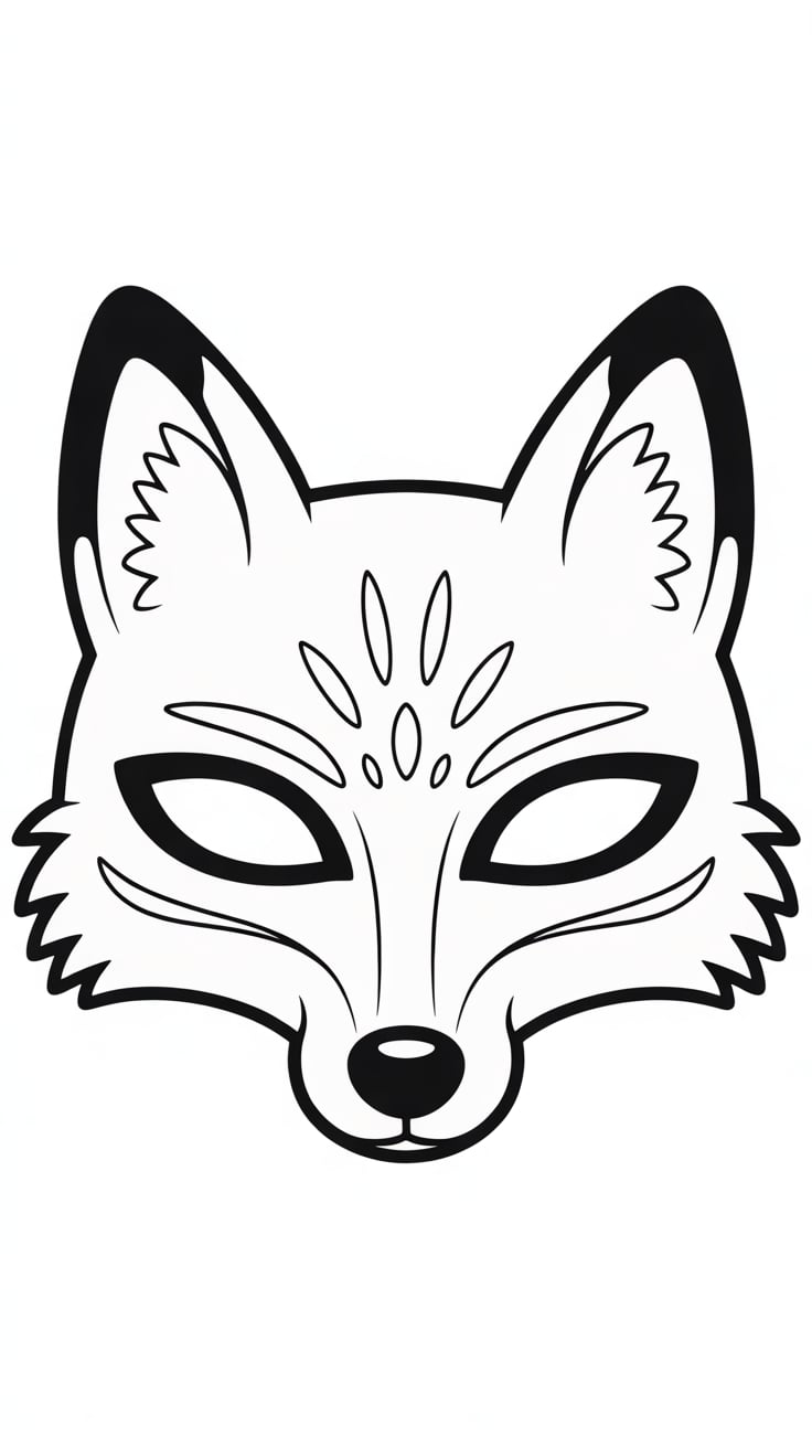 disegni maschera di carnevale