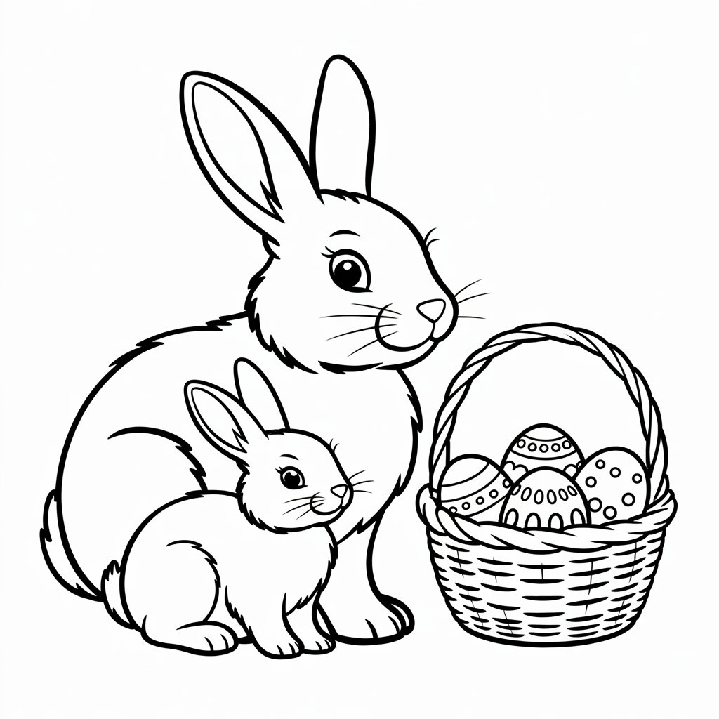 disegni di coniglietti di pasqua