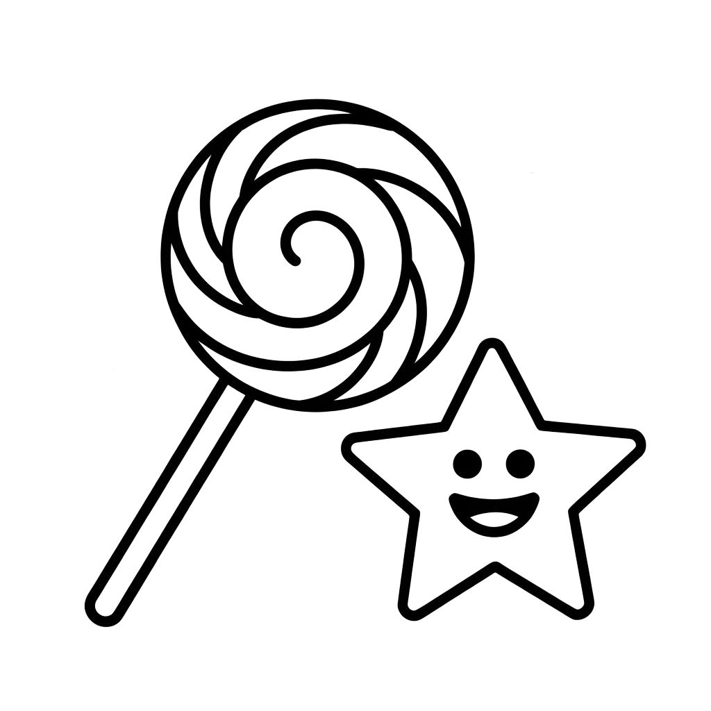 caramelle da stampare e colorare