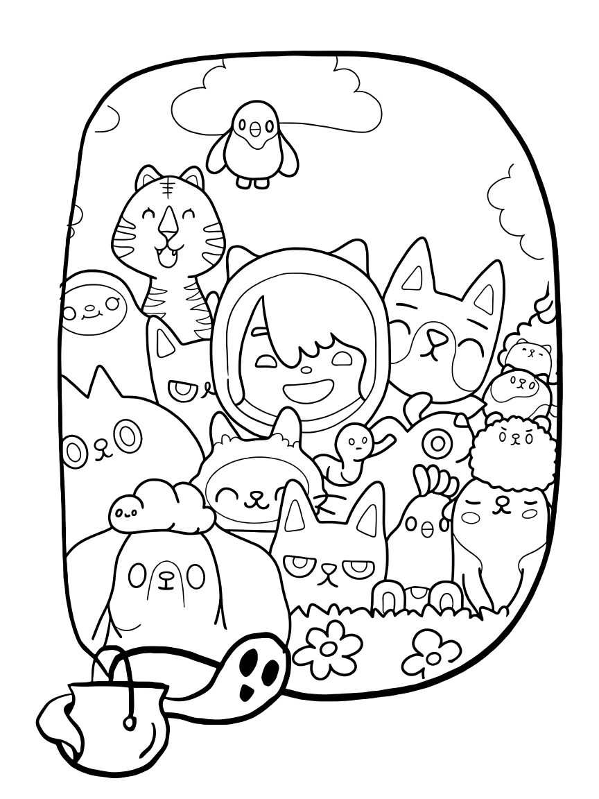 toca boca da colorare