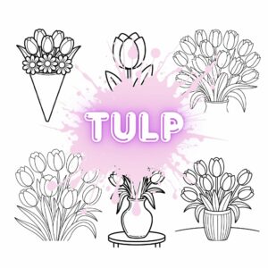 Tulipano da Colorare