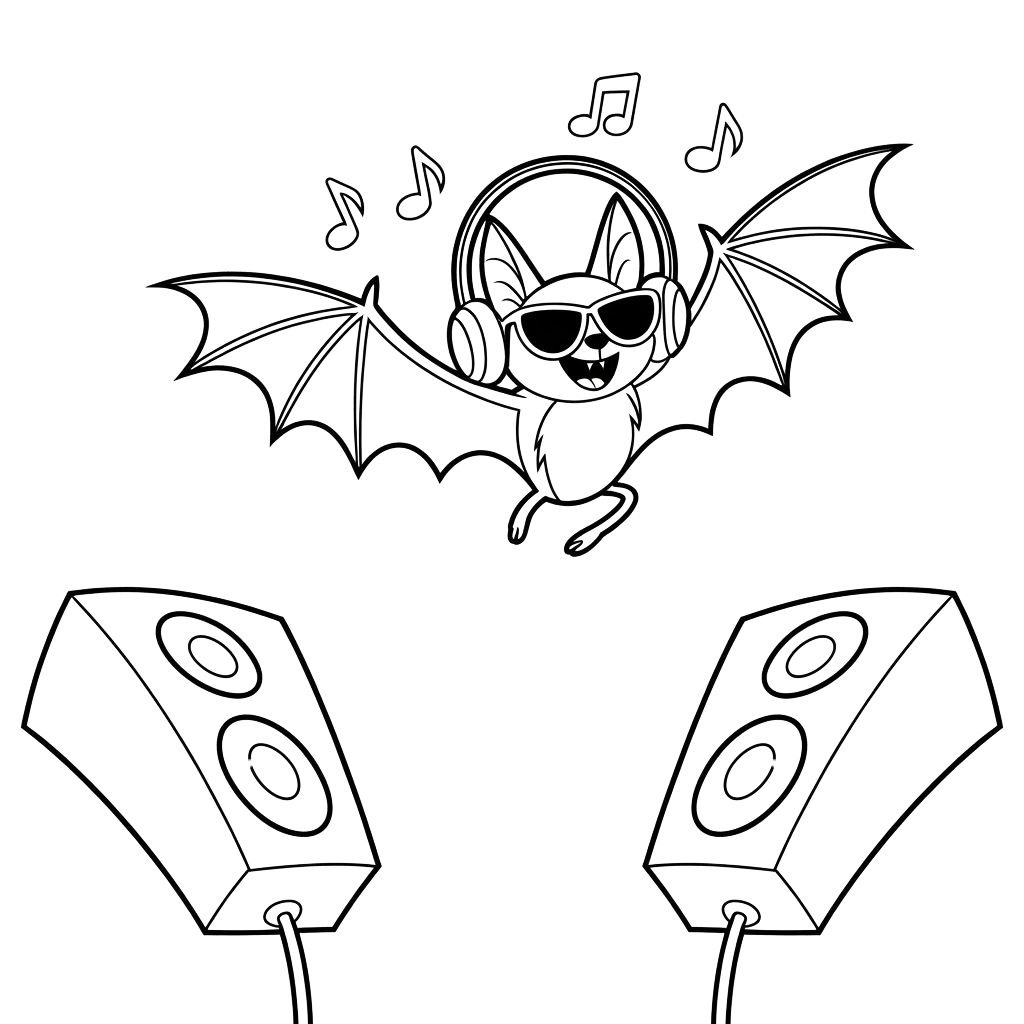 disegni di pipistrelli da colorare