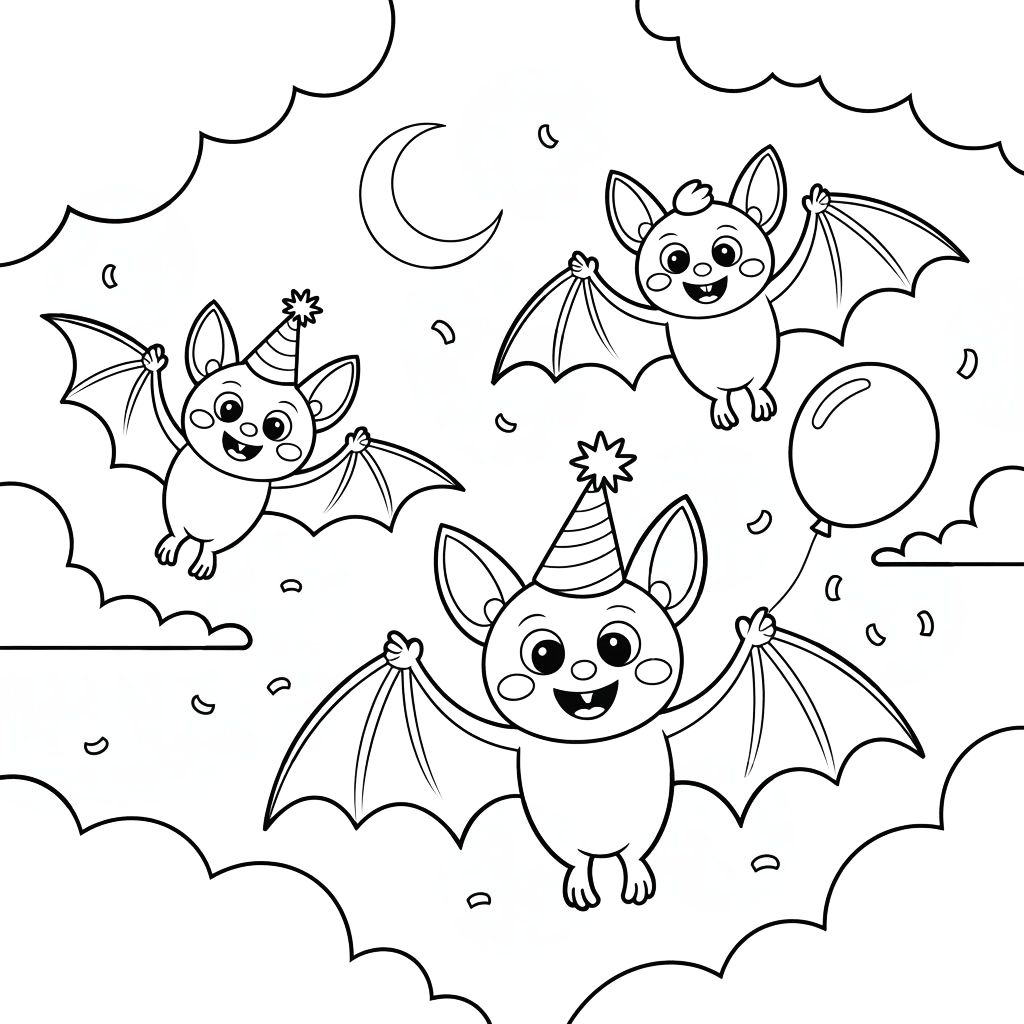 immagini pipistrelli da colorare