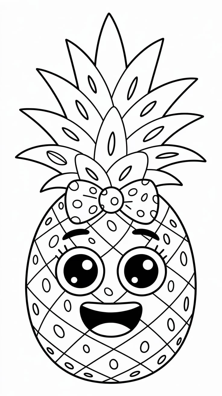 disegno di un cesto di frutta