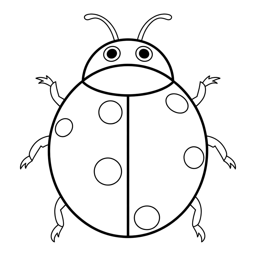 disegno da colorare coccinella