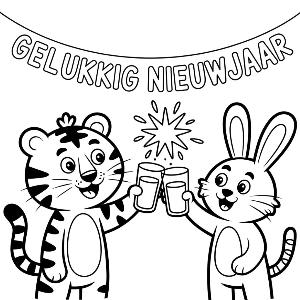 Libro da colorare di Capodanno cinese