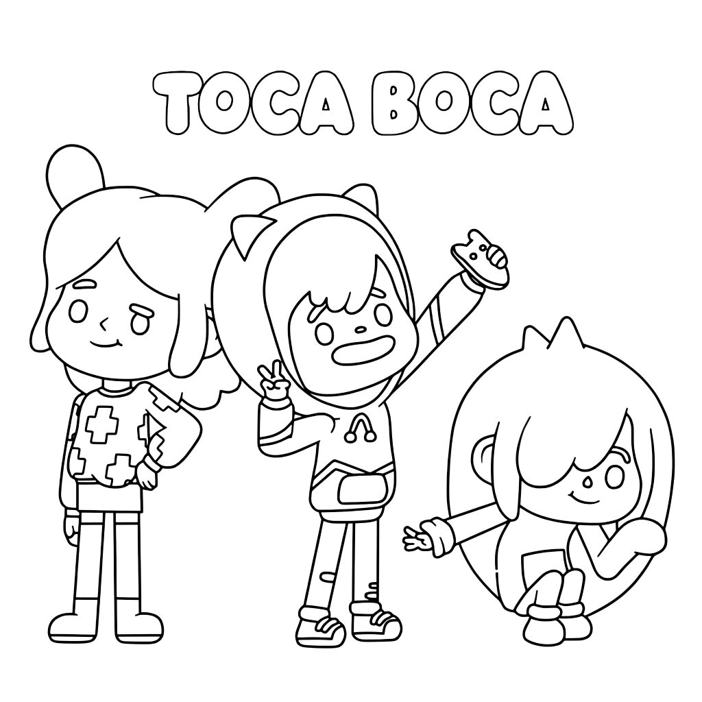 personaggi di toca boca da disegnare
