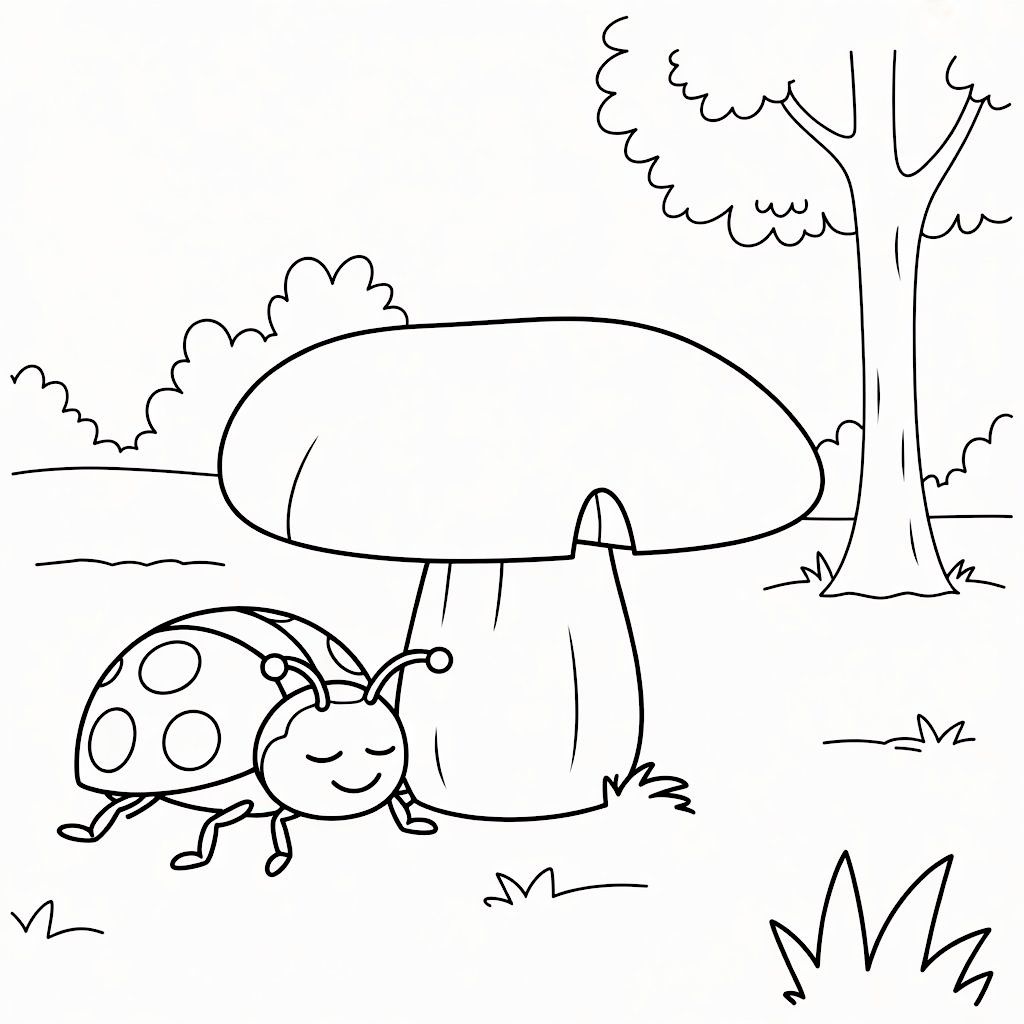 coccinella disegni da colorare