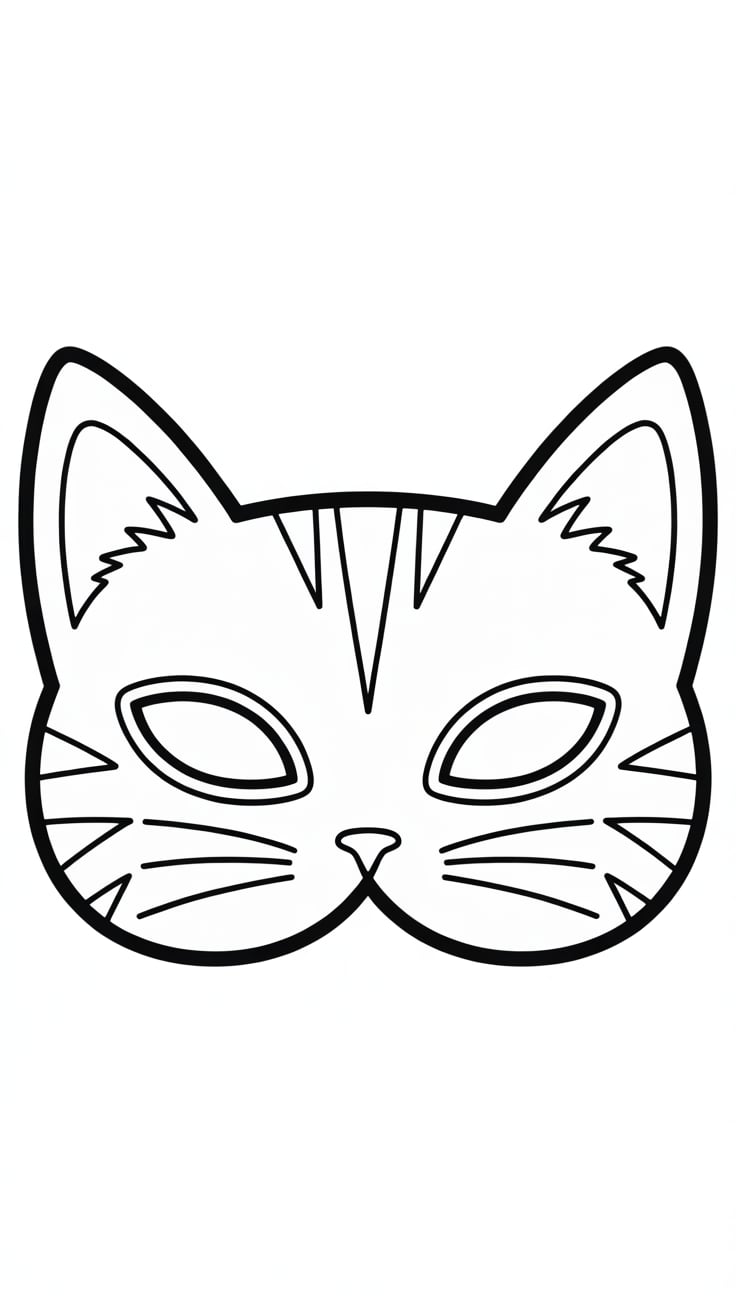 maschera di carnevale disegno