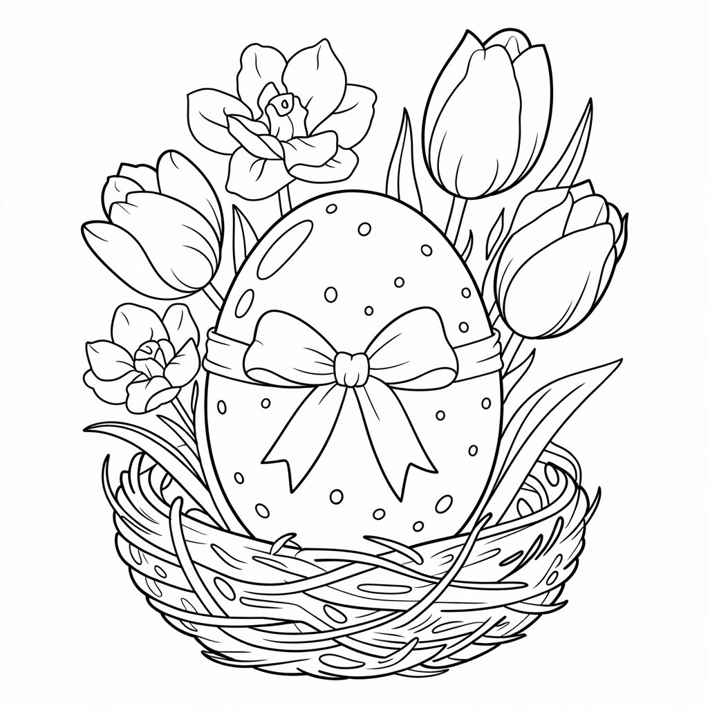 disegno uovo di pasqua