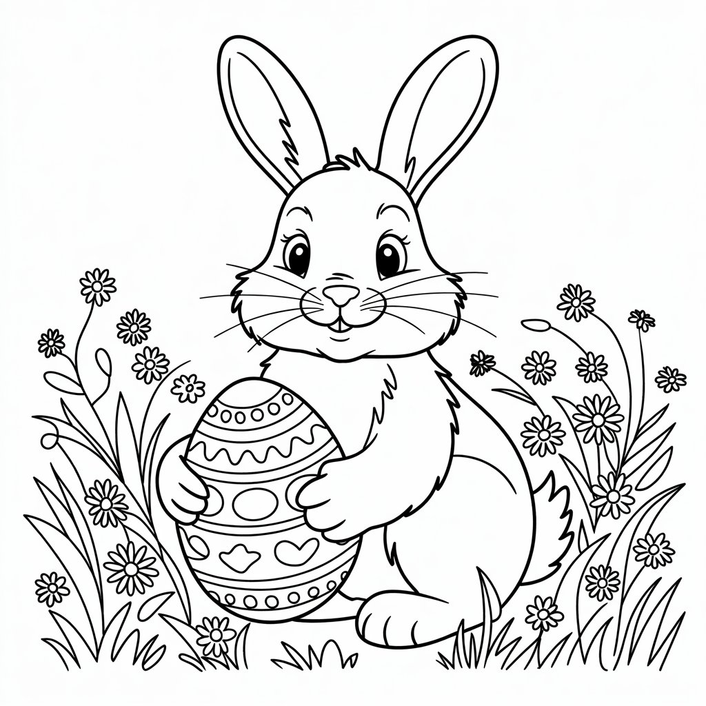 disegni del coniglietto di pasqua