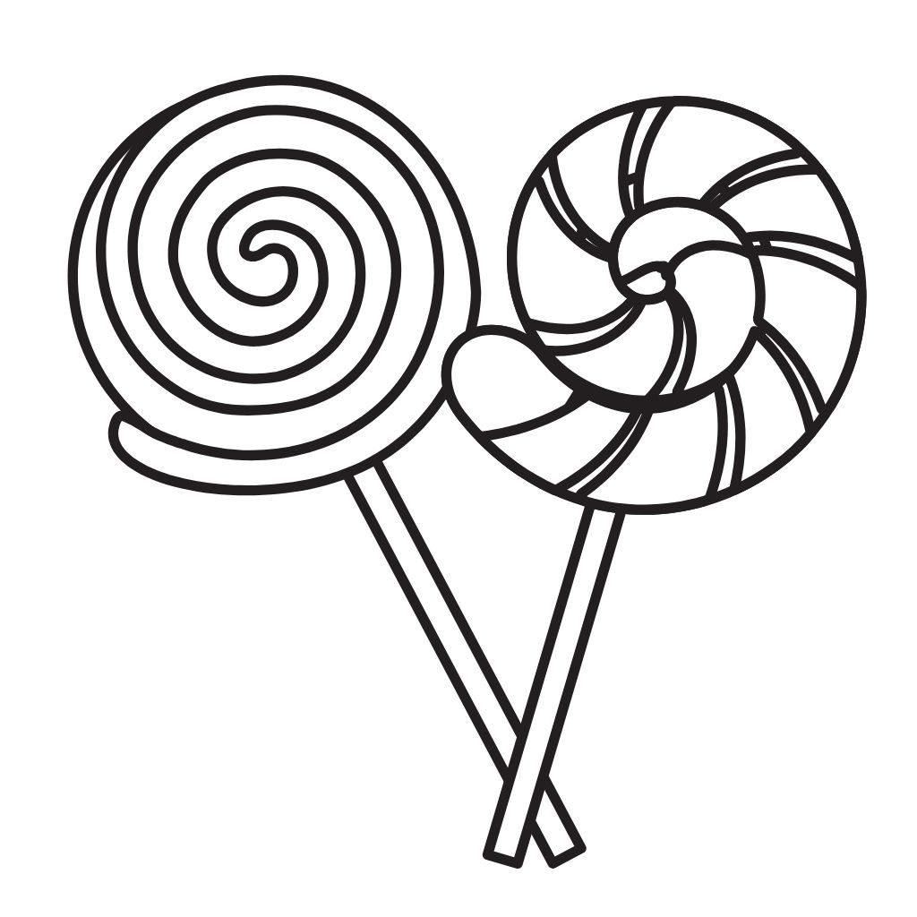 caramelle disegno da colorare