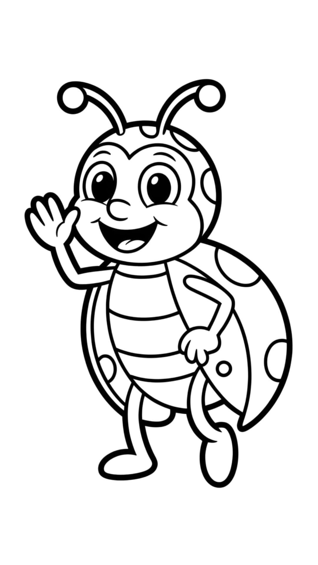 coccinella da colorare pdf