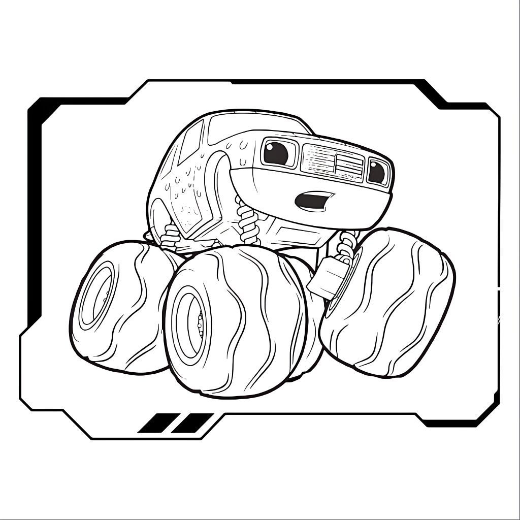 blaze disegni da colorare