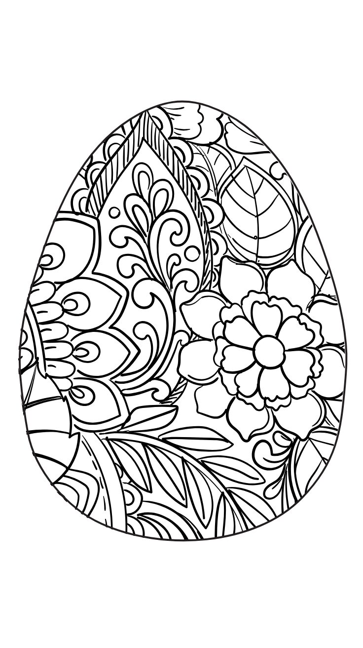 uovo di pasqua disegno
