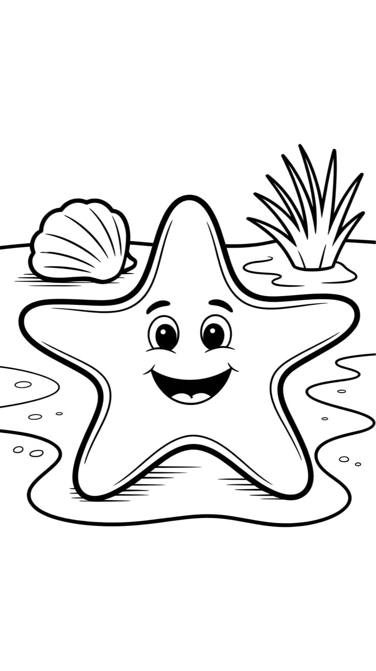 stella marina da colorare