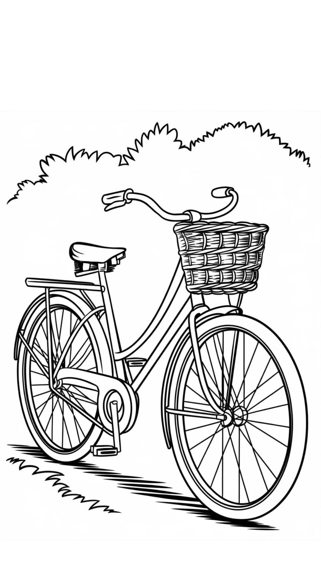 bicicletta disegno da colorare