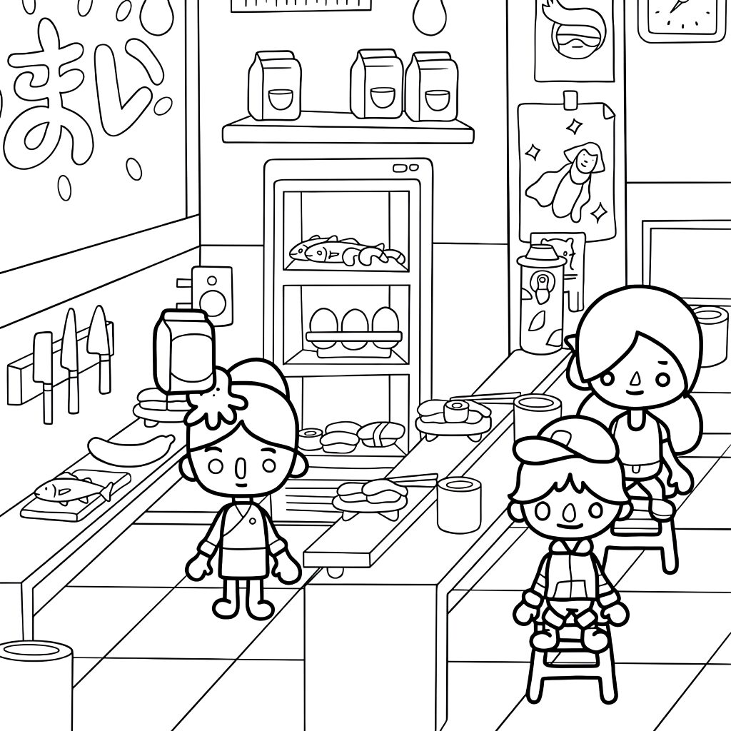 toca boca disegni da colorare