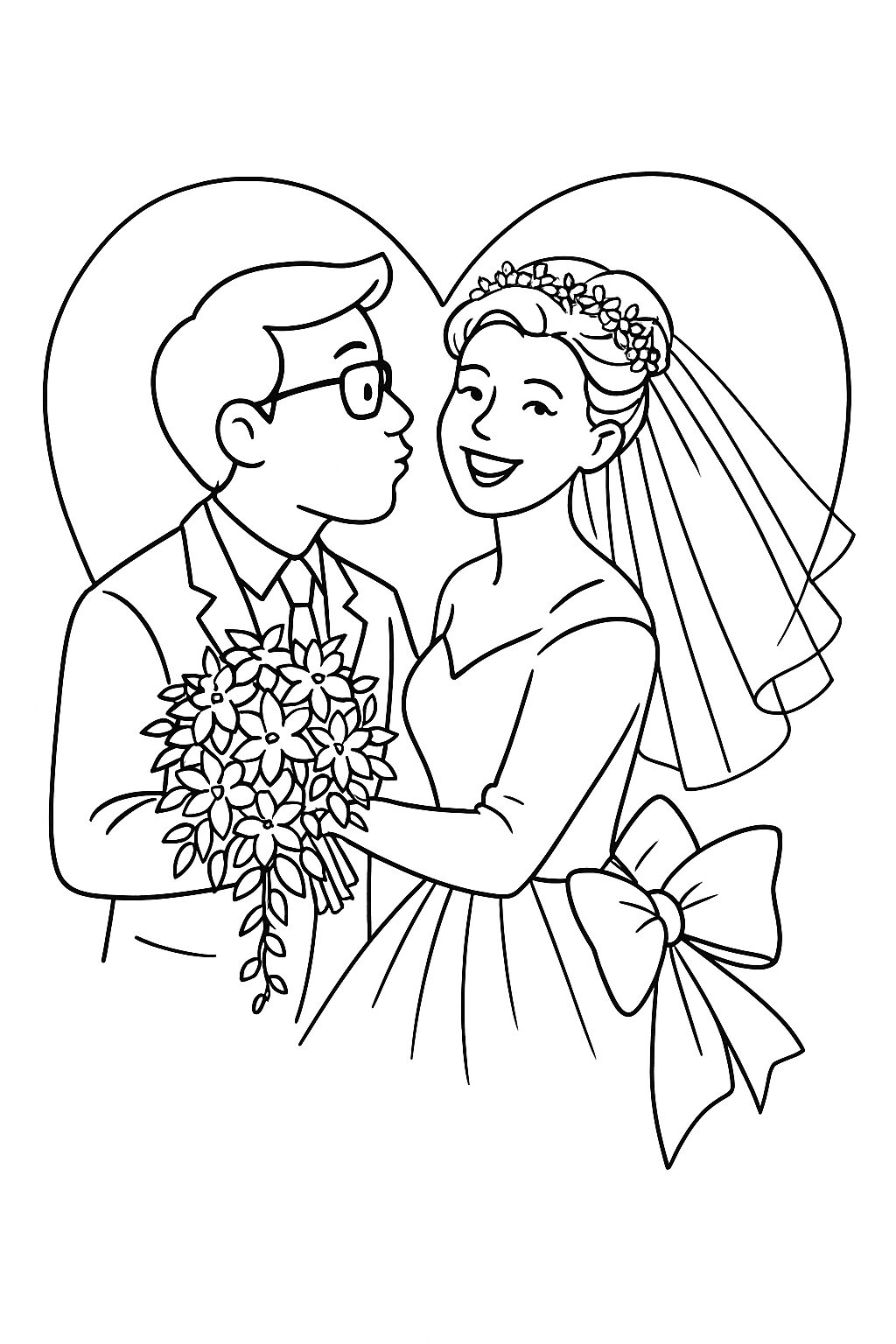 matrimonio disegni sposi