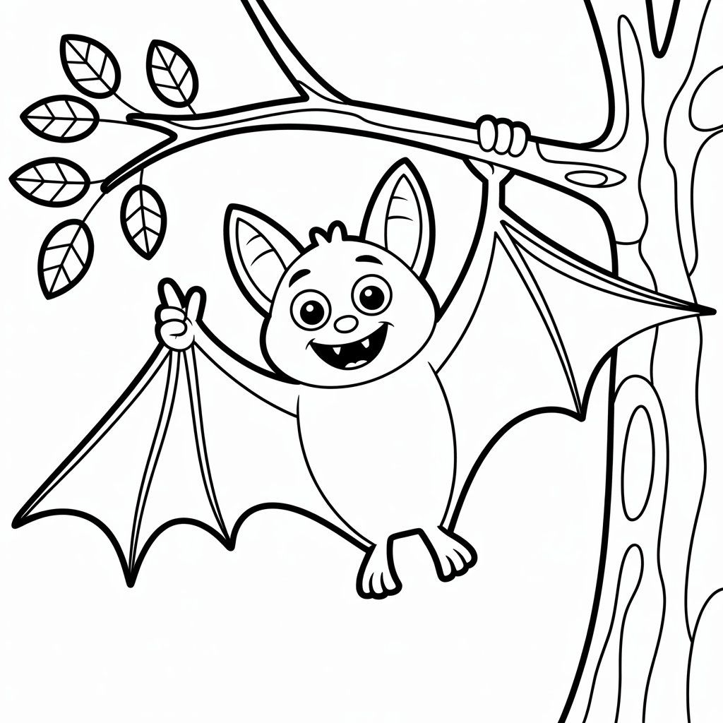 disegni pipistrello da colorare