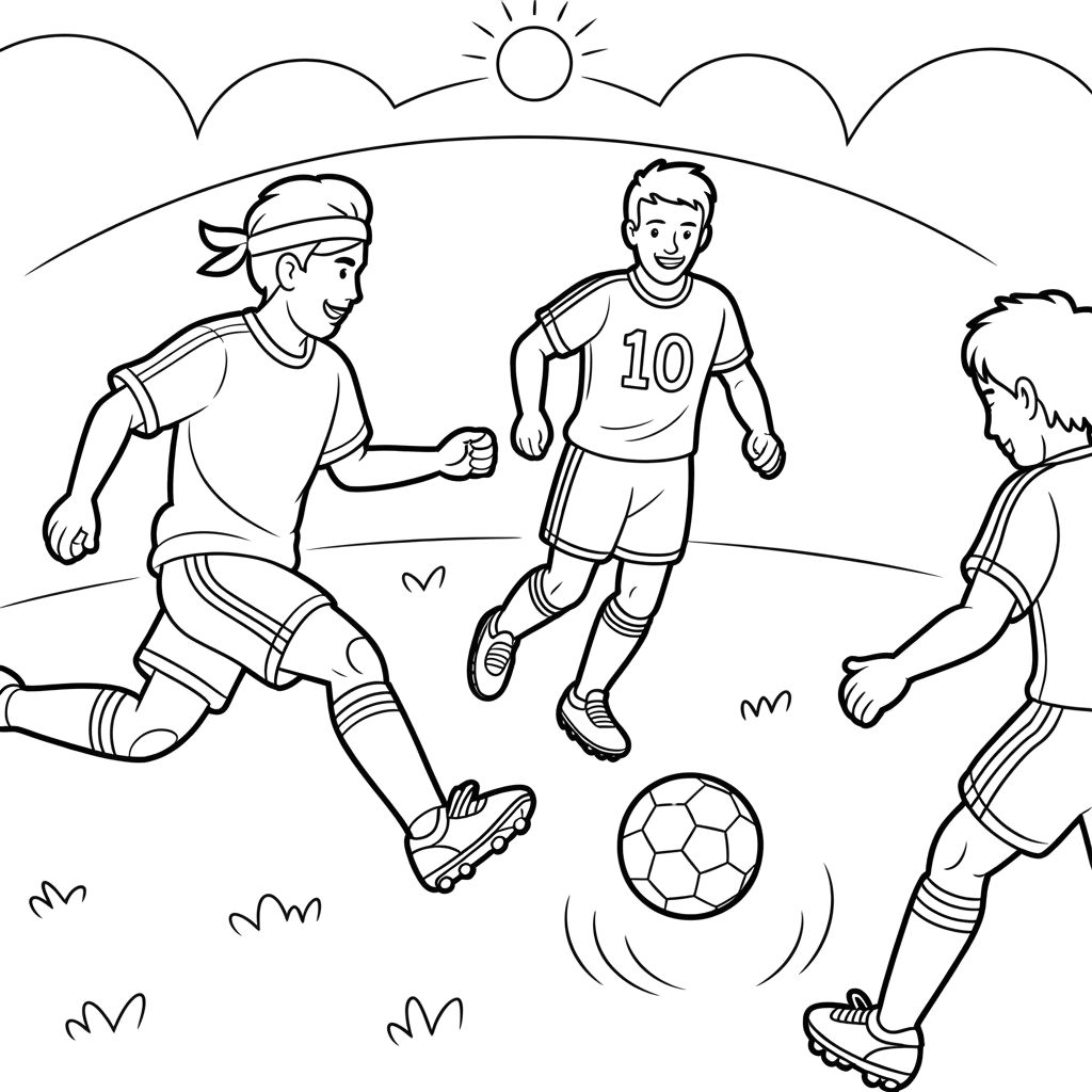 calciatore da colorare e stampare