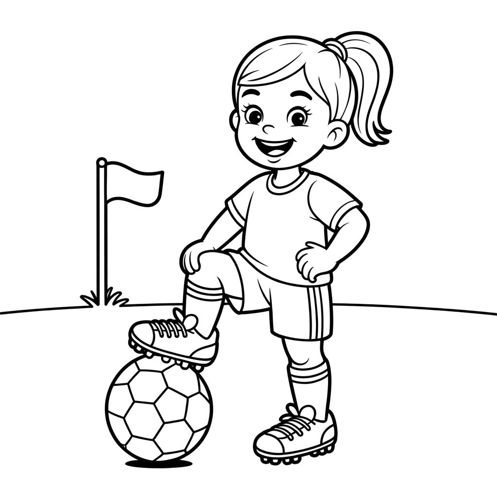 calciatore da colorare