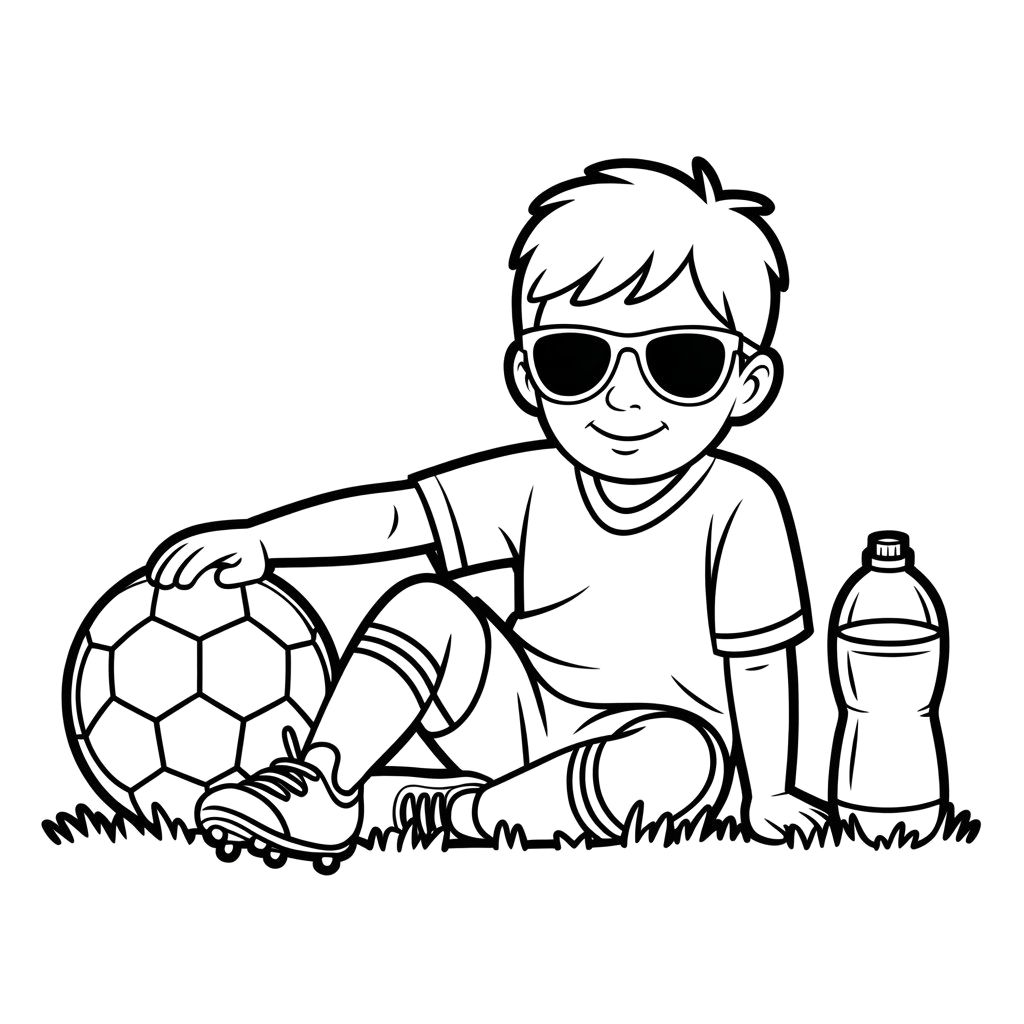 disegni di calciatori da colorare