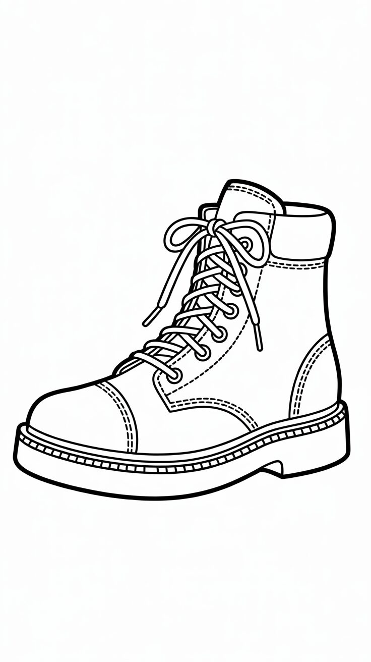Disegni scarpe classiche in PDF da stampare
