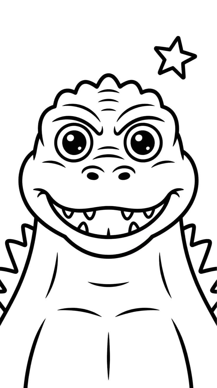 disegni godzilla da colorare