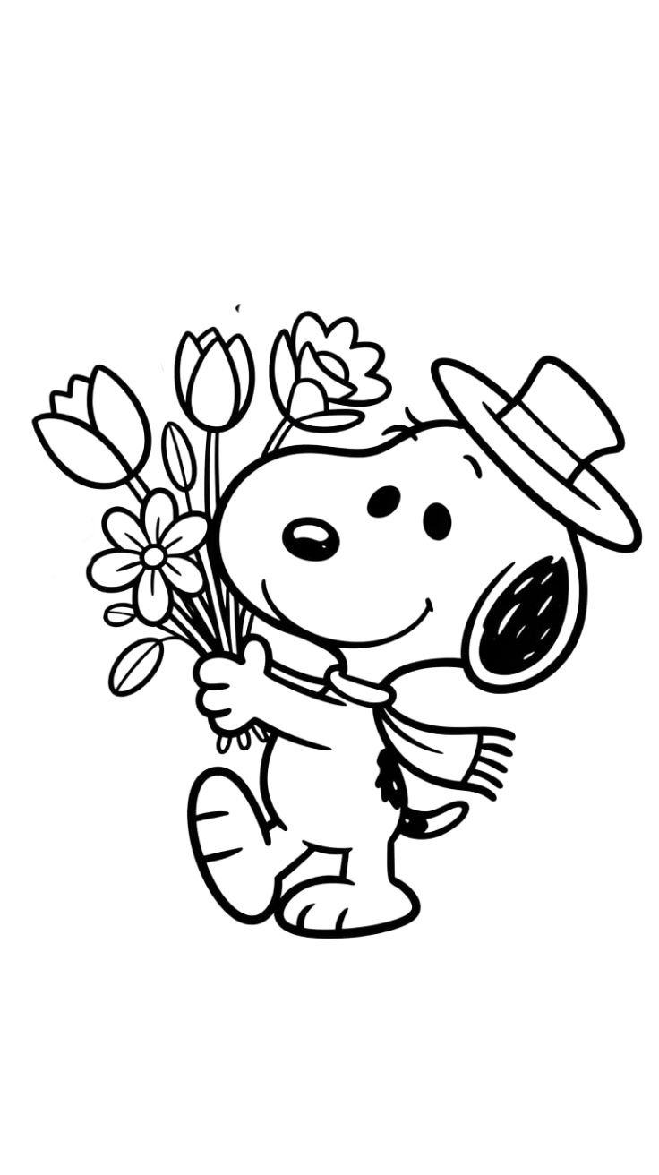 snoopy da colorare