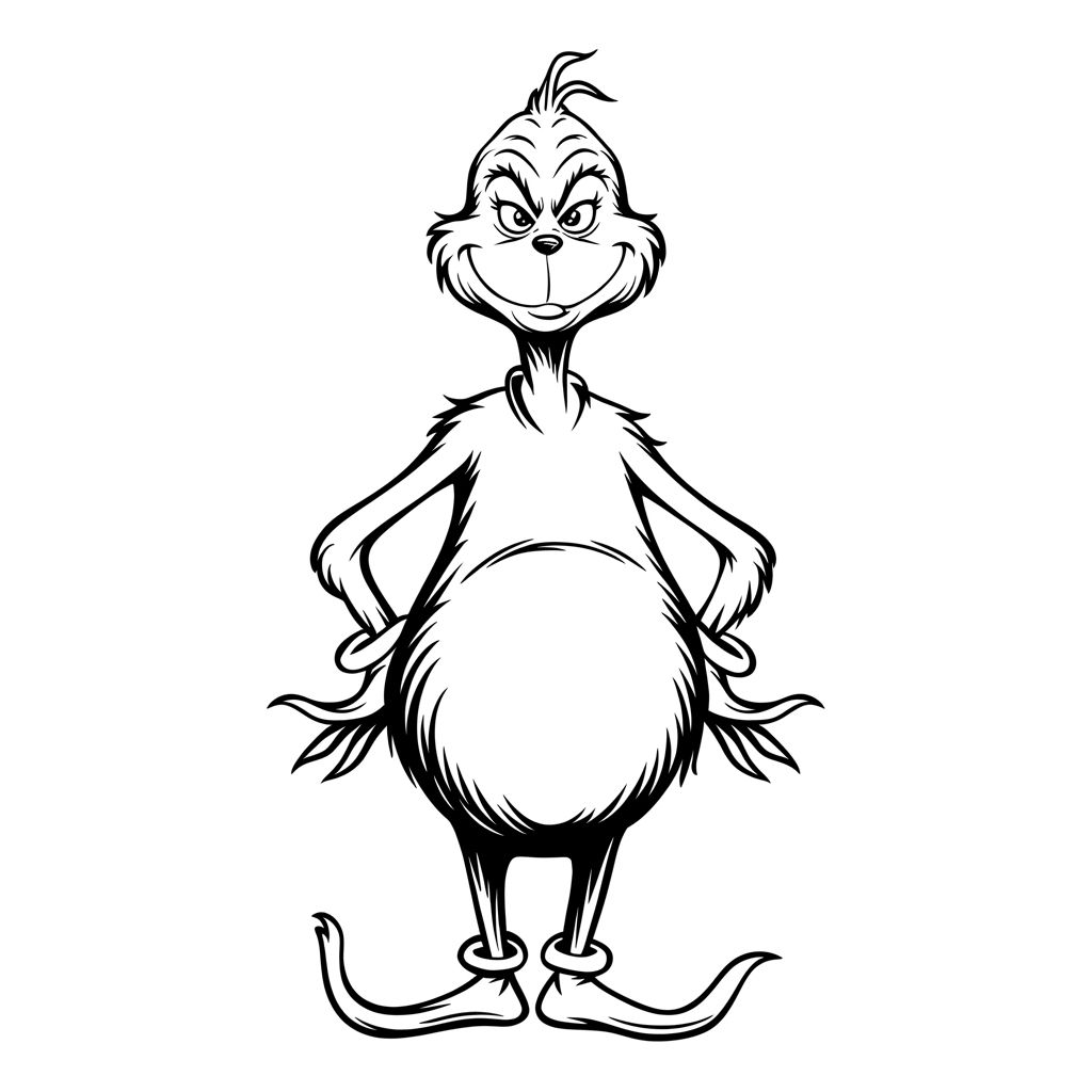 grinch disegni da colorare