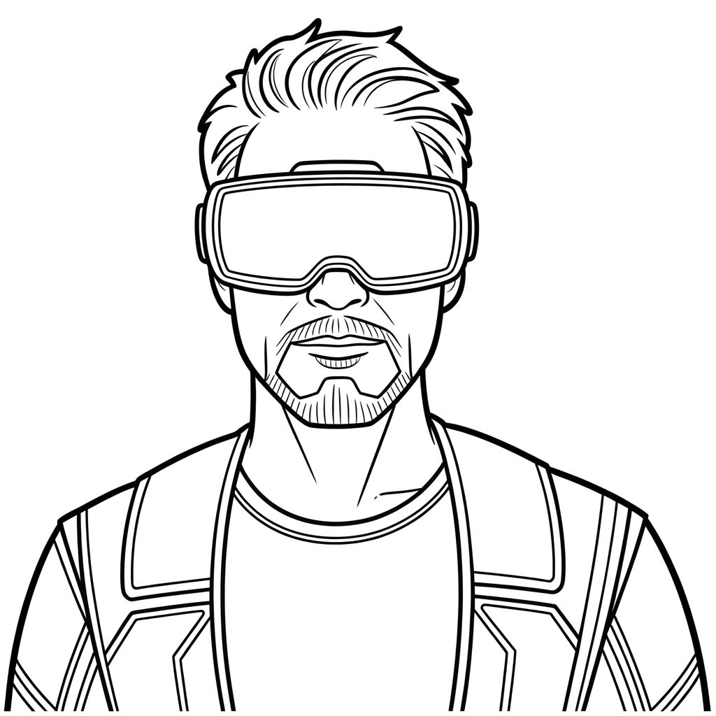 disegno iron man da colorare