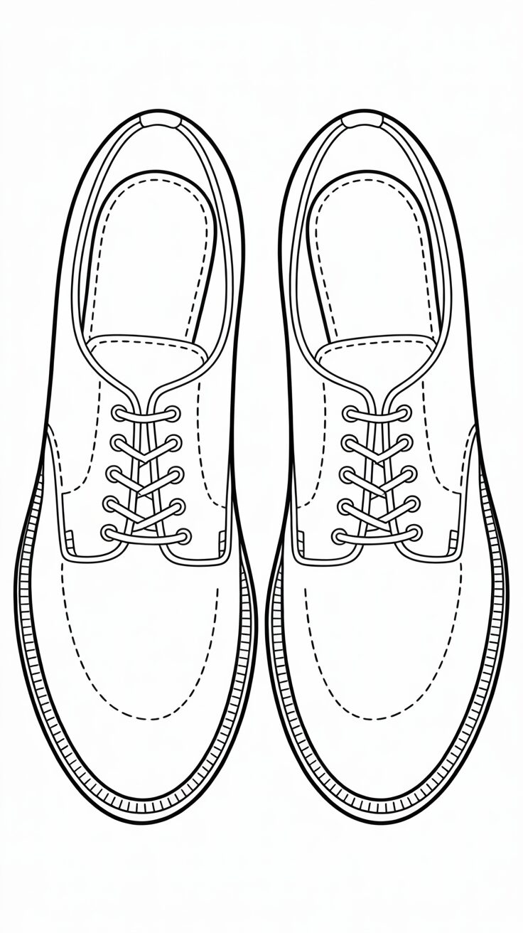 Scarpe da uomo eleganti da colorare