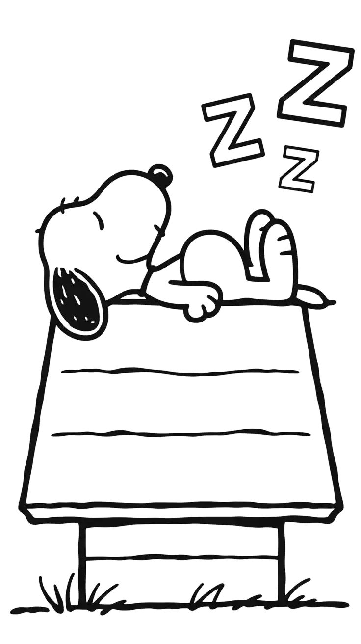 immagini da colorare snoopy