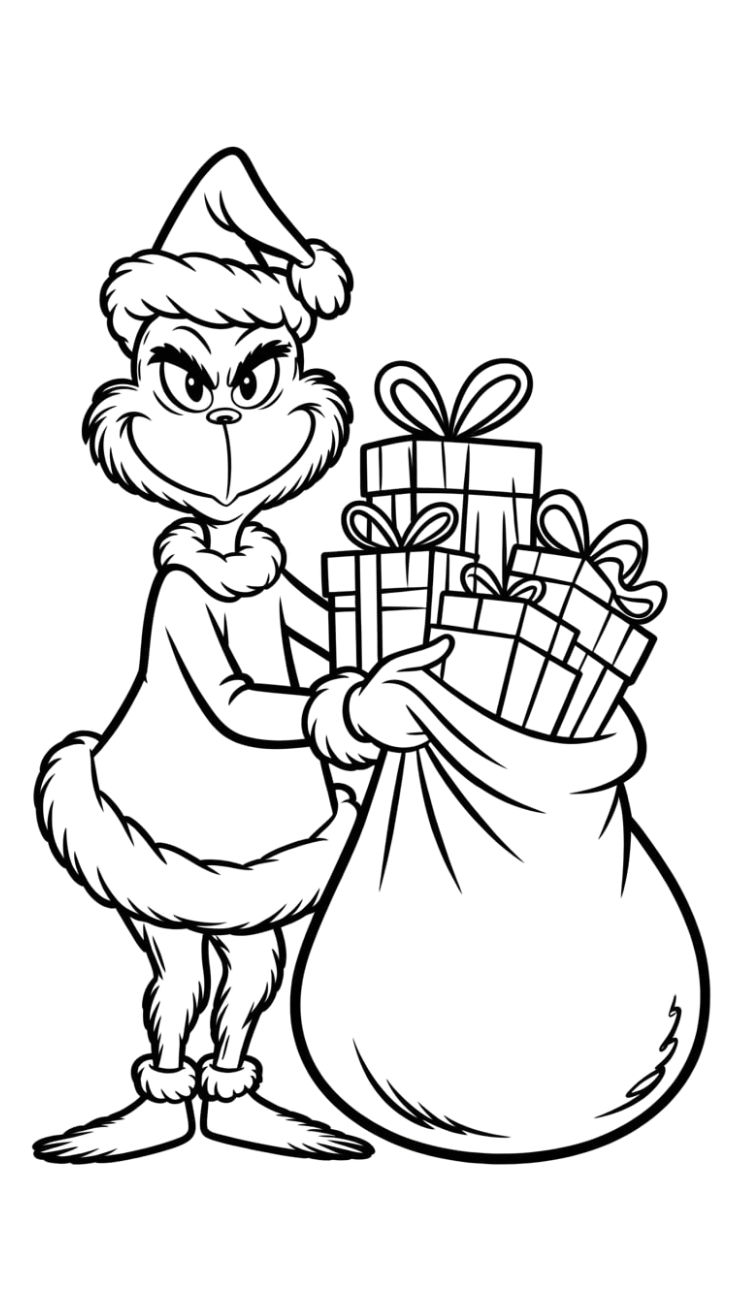 disegni da colorare grinch