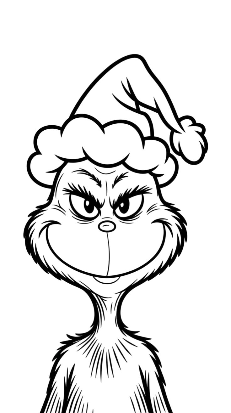 grinch da stampare e colorare